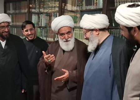 دیدار طلاب و مدیران مؤسسه با آیت الله رشاد