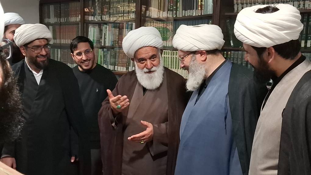 دیدار طلاب و مدیران مؤسسه با آیت الله رشاد